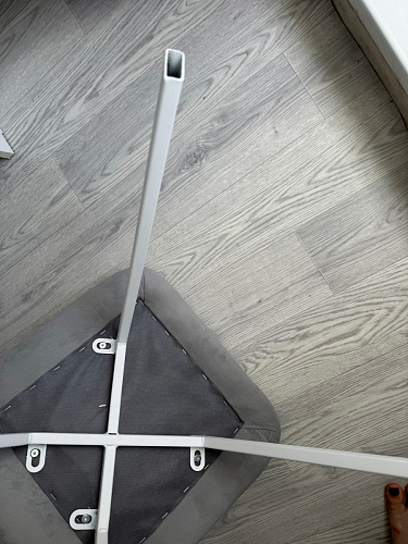 Стул на металлокаркасе Чилли бежевый / белый каркас фото покупателя 351