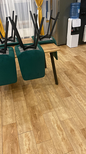 Стул на металлокаркасе Чилли К темно-серый (velutto 32) / черный фото покупателя 130