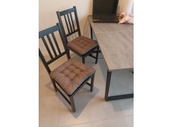 Деревянный стол Лота Лофт 120(160)х75 черный матовый / бетон светлый фото покупателя 888