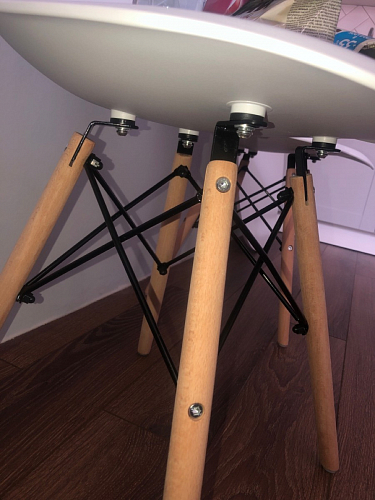 Пластиковый стул Eames PC-015 серо-голубой / дерево фото покупателя 409