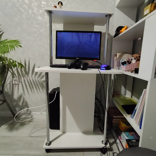 Компьютерный стол КСТ-12 белый фото покупателя 32