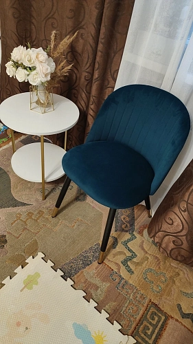 Стул на металлокаркасе Gabi latte / gold / black фото покупателя 44