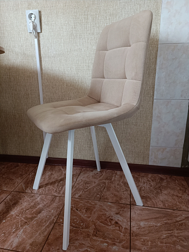 Стул на металлокаркасе Чилли бирюзовый / белый фото покупателя 1206