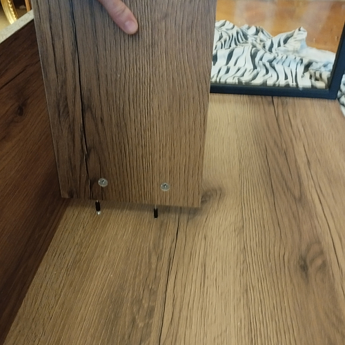 Письменный стол Клер Лофт дуб делано светлый / белый матовый фото покупателя 17