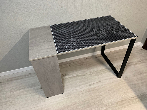 Письменный стол Битти Лофт 116х60х75 креатель / черный матовый фото покупателя 2