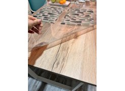 Деревянный стол Барон О 180 х 90 белая пленка шагрень / черный фото покупателя 71