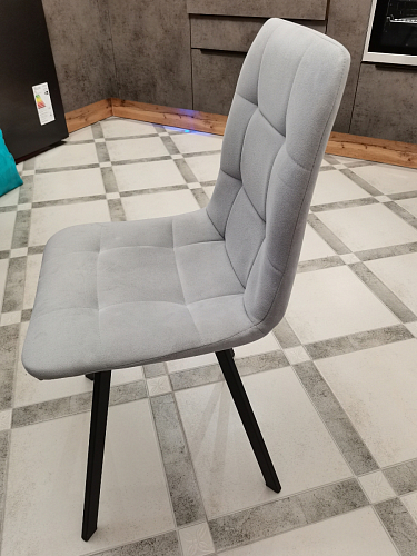 Стул на металлокаркасе Чилли К черный / зеленый фото покупателя 466