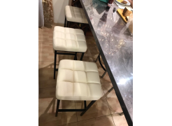 Барный стул Лофт кожзам темно-серый / черный матовый фото покупателя 109