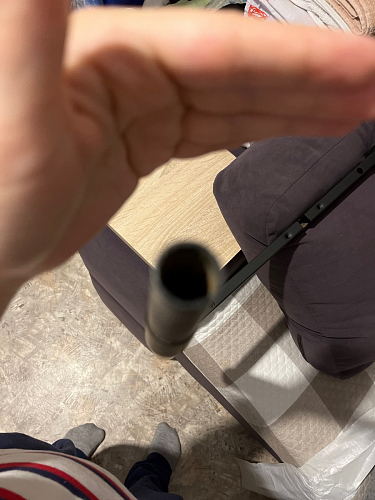 Стул на металлокаркасе Seda 1 latte / black / gold фото покупателя 14