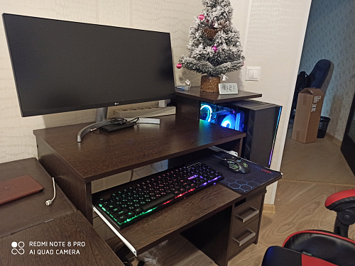 Стол компьютерный Джаз-24 правый венге фото покупателя 51