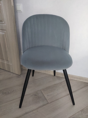 Стул на металлокаркасе Gabi 1 light purple / black / gold фото покупателя 249