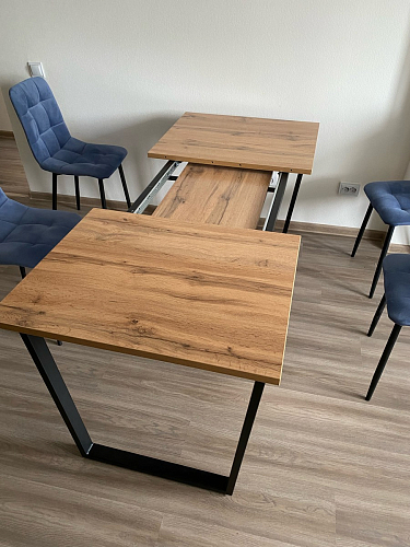 Стол Лота Лофт 120 32 мм бетон / черный матовый фото покупателя 107