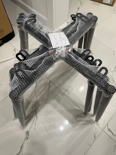 Стул на металлокаркасе Седа К кирпичный / черный фото покупателя 137