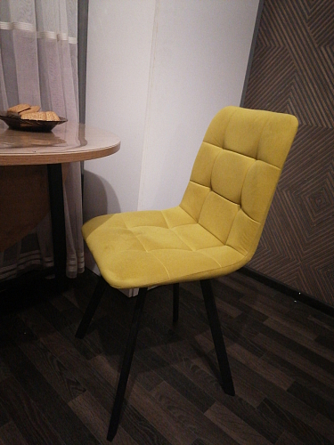 Комплект стульев Чилли 4 шт темно-серый / черный фото покупателя 60