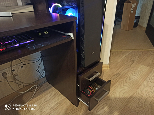 Компьютерный стол Джаз-24 левый дуб сонома фото покупателя 173