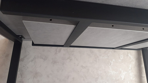 Стол Лота Лофт 140 25 мм черный матовый / бетон фото покупателя 560