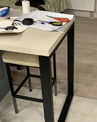 Барный стул Лофт катания минт / белый матовый фото покупателя 328