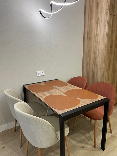 Стол Центавр дуб галифакс / черный матовый фото покупателя 48