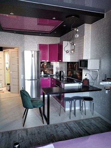 Стул на металлокаркасе Gabi 1 light purple / black / gold фото покупателя 303