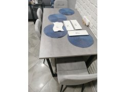 Деревянный стол Лота Лофт 120(160)х75 черный матовый / бетон светлый фото покупателя 870