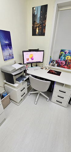 Компьютерное кресло Пард confetti silver серый / черный фото покупателя 175