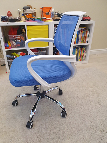 Компьютерное кресло Ergoplus blue / gray / white фото покупателя 29