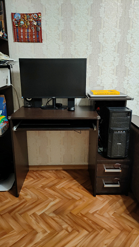 Стол компьютерный Джаз-24 правый венге фото покупателя 6