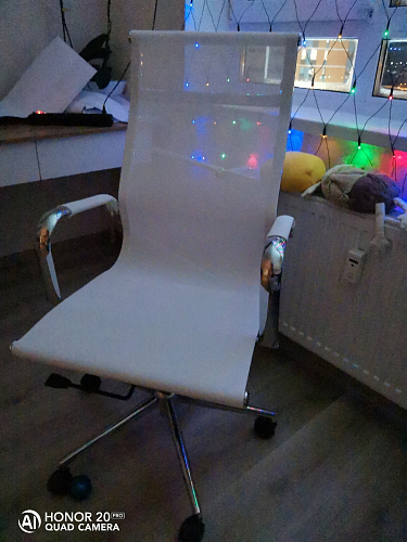 Компьютерное кресло Reus черная сетка / хром фото покупателя 82