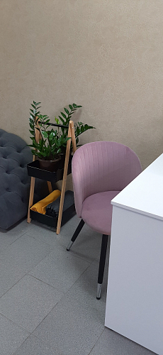 Стул на металлокаркасе Gabi dark beige / black / silver фото покупателя 38