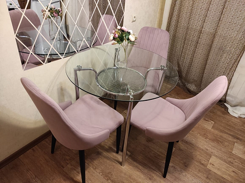 Стул на металлокаркасе Kora gray / black фото покупателя 168