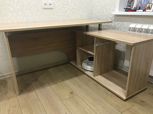 Компьютерный стол КСТ-109П правый дуб сонома / белый фото покупателя 35