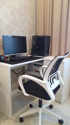 Письменный стол Айден СТП06-900 белый фото покупателя 2