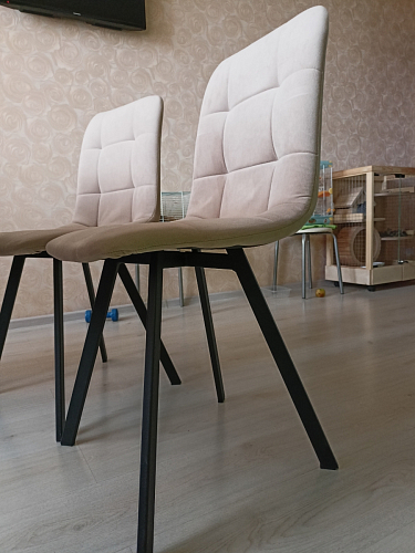 Стул на металлокаркасе Чилли бежевый / белый каркас фото покупателя 1314