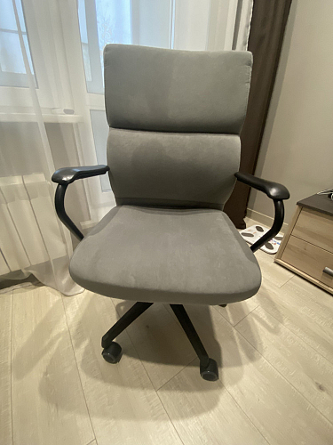 Компьютерное кресло Benefit/Бенефит флок бежевый 7 фото покупателя 31