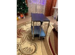 Столик сервировочный SC-5119 складной черный фото покупателя 2