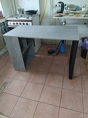 Письменный стол Битти Лофт 116х60х75 креатель / черный матовый фото покупателя 83