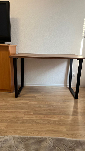 Деревянный стол Лота Лофт 140х80 белый матовый / бетон светлый фото покупателя 670