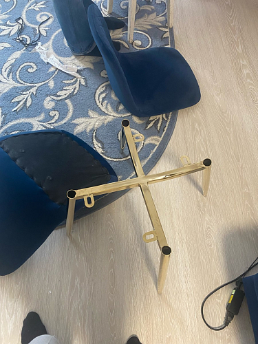 Стул на металлокаркасе Dabl 01 champagne / gold фото покупателя 47