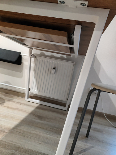 Стол Лота Лофт 140 25 мм черный матовый / бетон фото покупателя 650