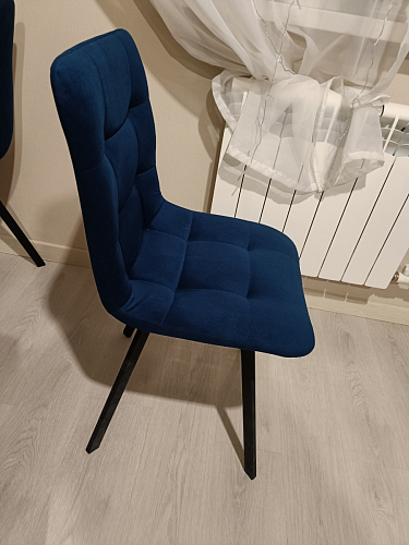 Стул на металлокаркасе Чилли К черный / зеленый фото покупателя 589