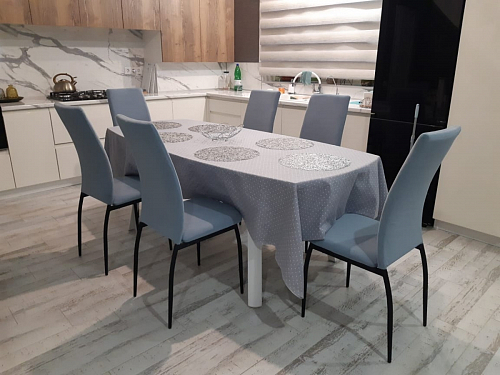 Стул на металлокаркасе Tod light blue / yellow / black фото покупателя 15