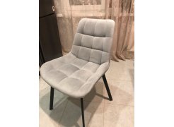 Стул на металлокаркасе Челси латте / черный фото покупателя 235