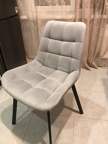 Стул на металлокаркасе Челси бежевый / черный фото покупателя 234