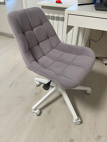 Кресло Келми 1  / AV 245 белый каркас синий микровелюр (neo 25) фото покупателя 13