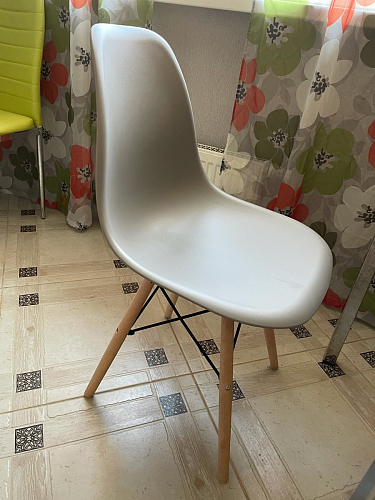 Стул Cindy Eames mod. 001 khaki / natural фото покупателя 381