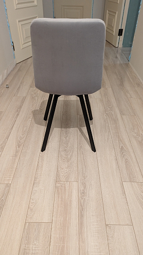 Стул на металлокаркасе Чилли синяя ткань / белый фото покупателя 1118