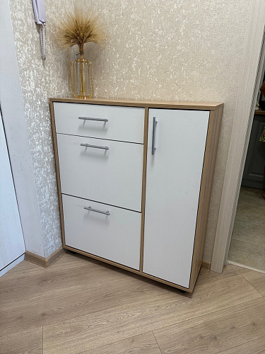 Обувница ТП-4 дуб сонома / белый  - Уцененный экземпляр фото покупателя 14