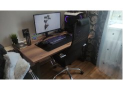 Стол Лота Лофт 140 25 мм черный матовый / бетон фото покупателя 200