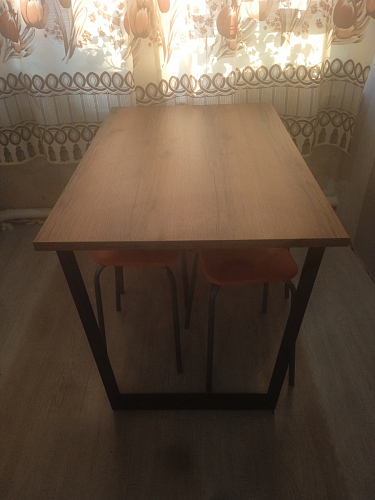 Деревянный стол Лота Лофт 120х75 белый матовый / дуб крафт золотой фото покупателя 485