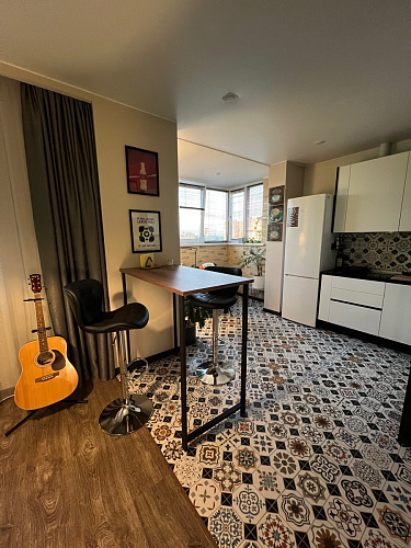 Барная стойка Дилан Лофт 120х40х90 бетон светлый фото покупателя 44